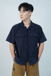 Cardinal Kemeja Alter Lengan Pendek Boxy Pria EL001P02H